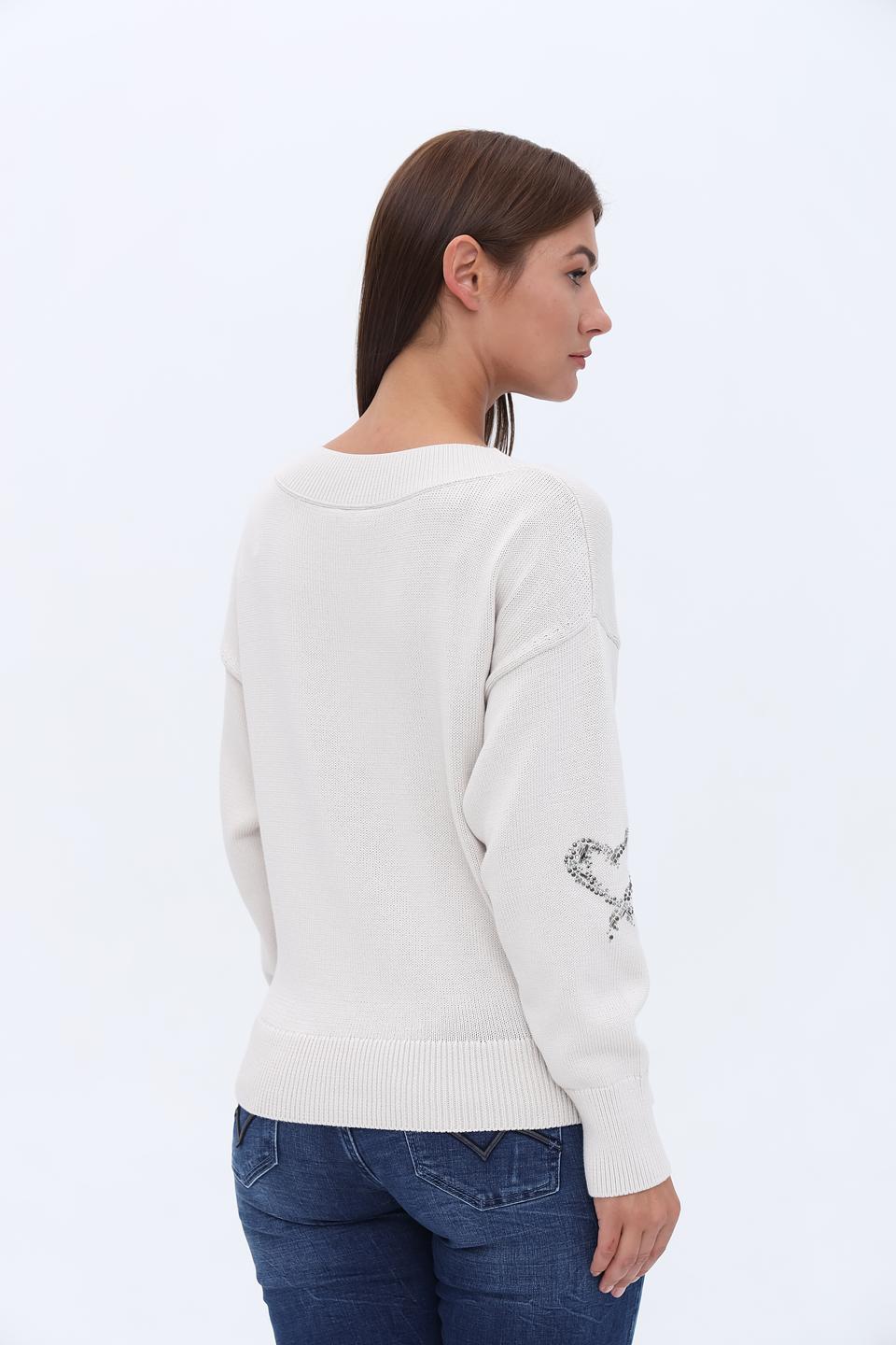 Пуловер Monari с вышивкой Love