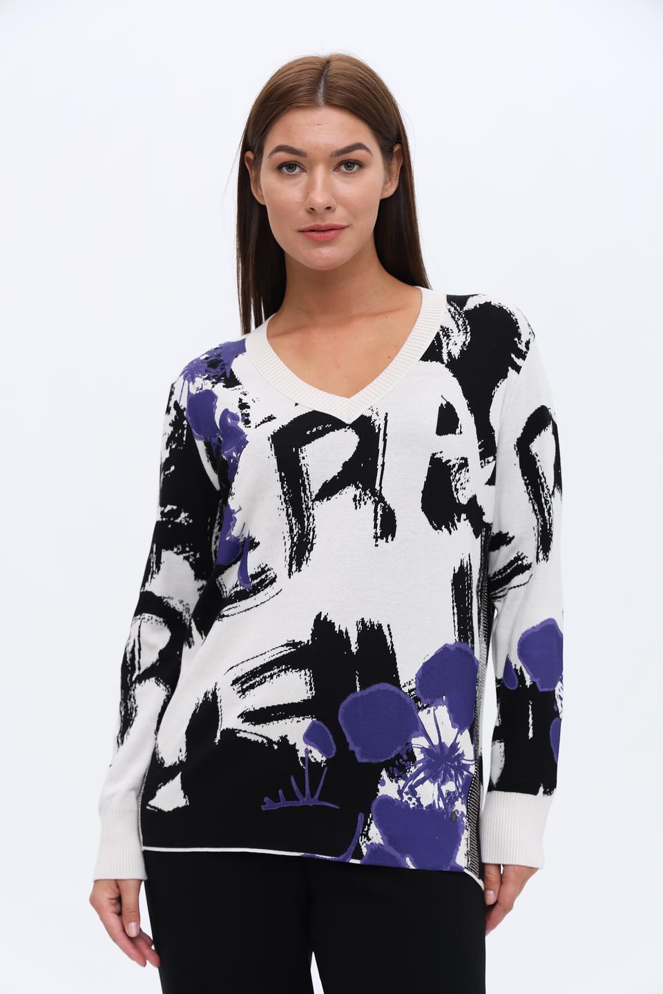 Пуловер Monari с принтом