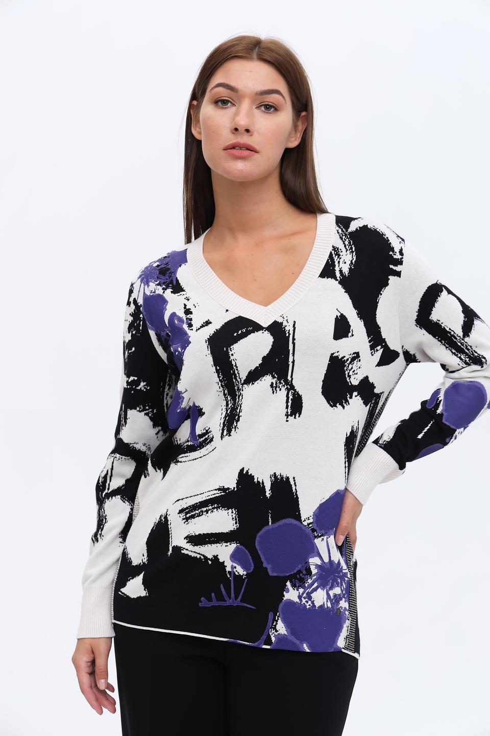 Пуловер Monari с принтом