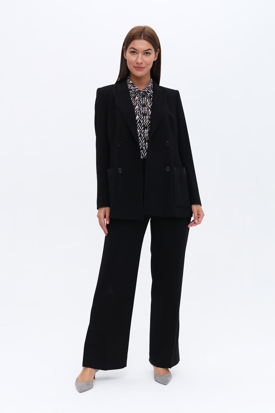 Жакет Marc Cain двубортный чёрный