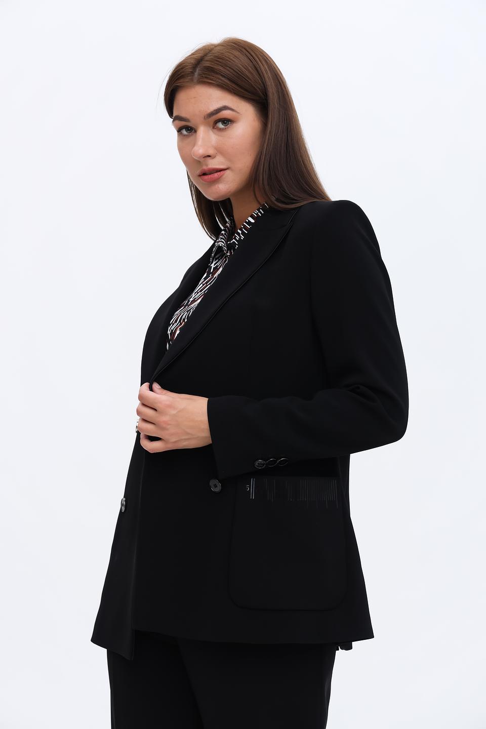 Жакет Marc Cain двубортный чёрный