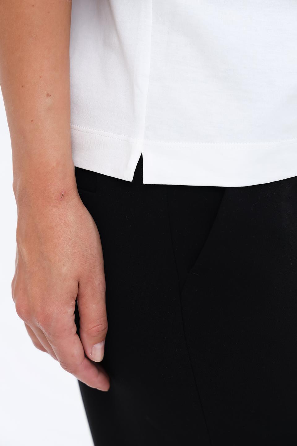 Футболка Marc Cain с леопардовыми рукавами