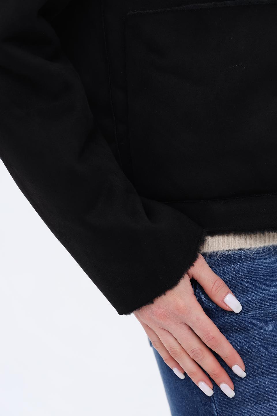 Куртка Penny Black черная с мехом