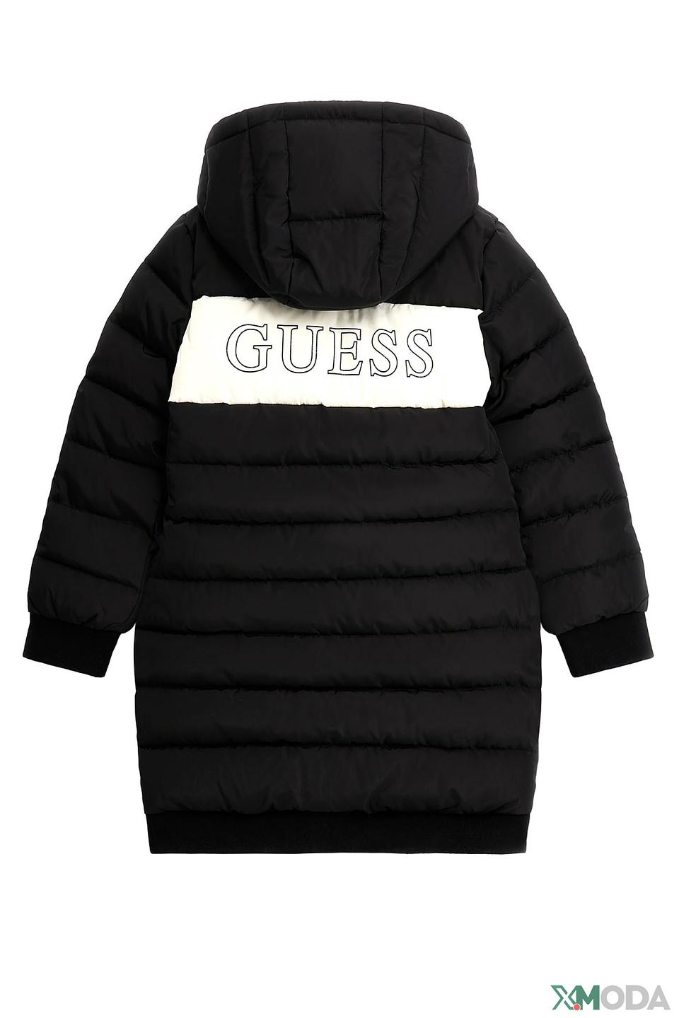 Куртка Guess дев. с логотипом чёрная