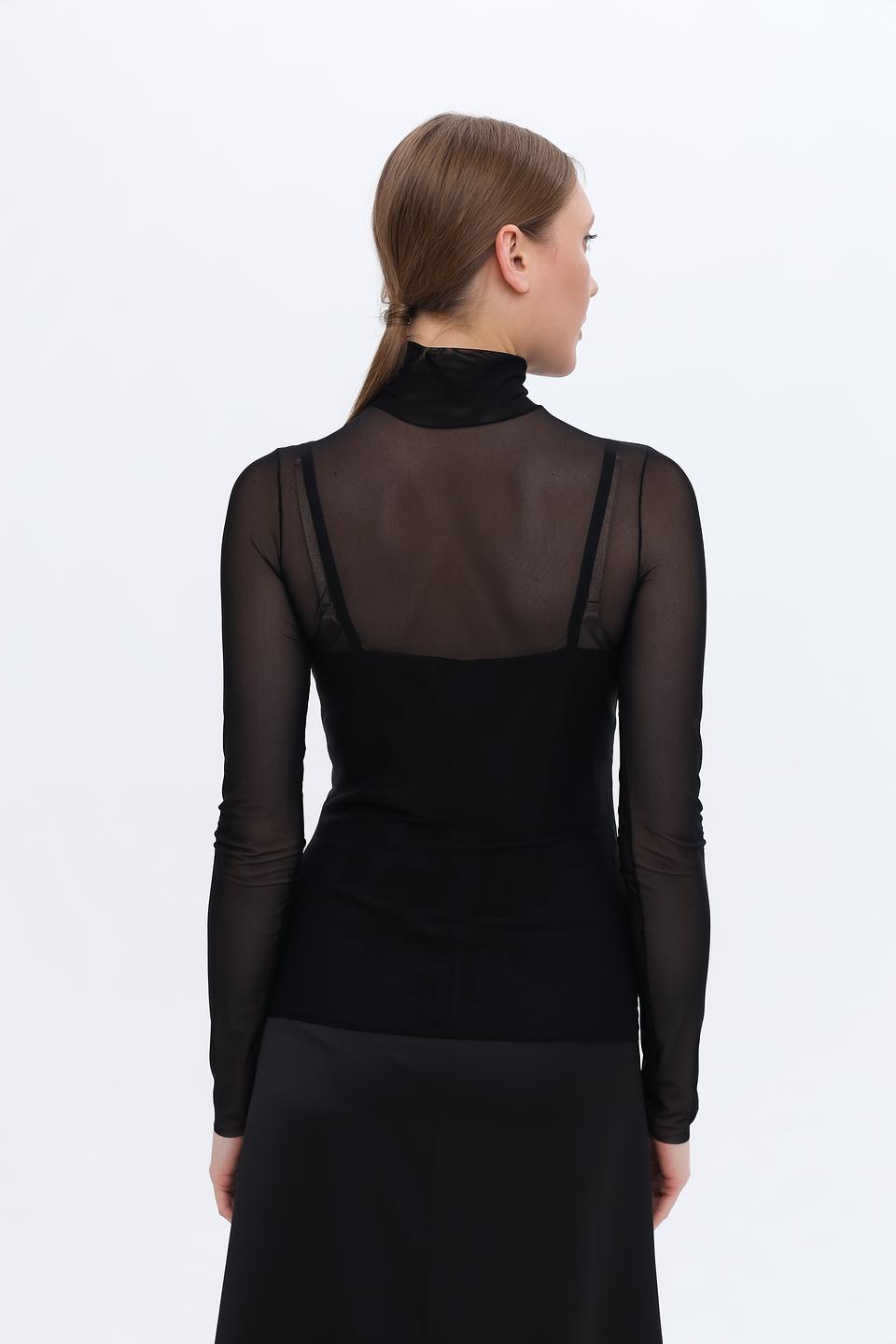 Платье Penny Black чёрное с сеткой