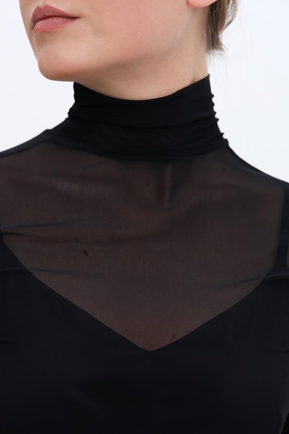 Платье Penny Black чёрное с сеткой