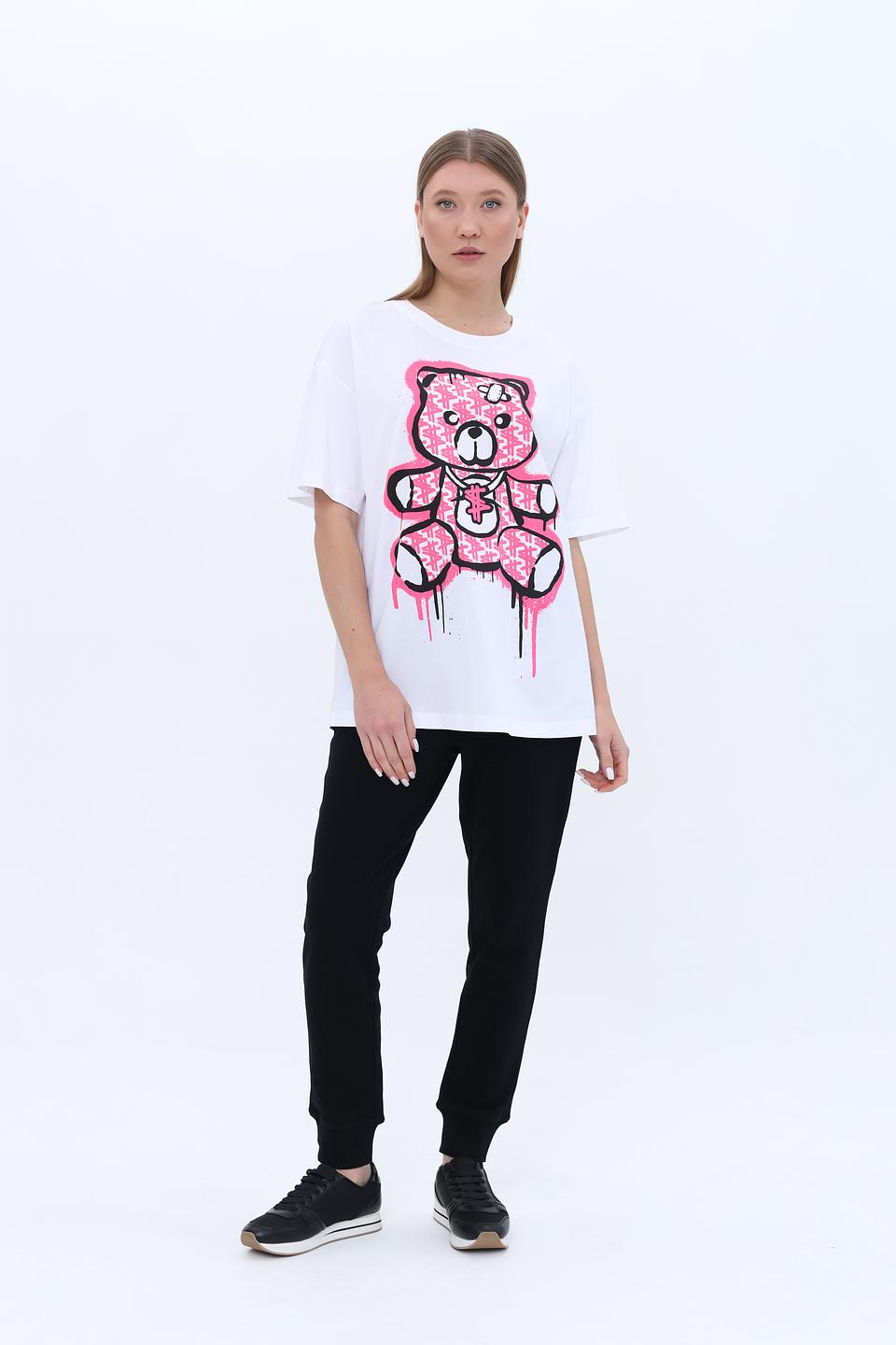 Футболка Twin Set с медведем