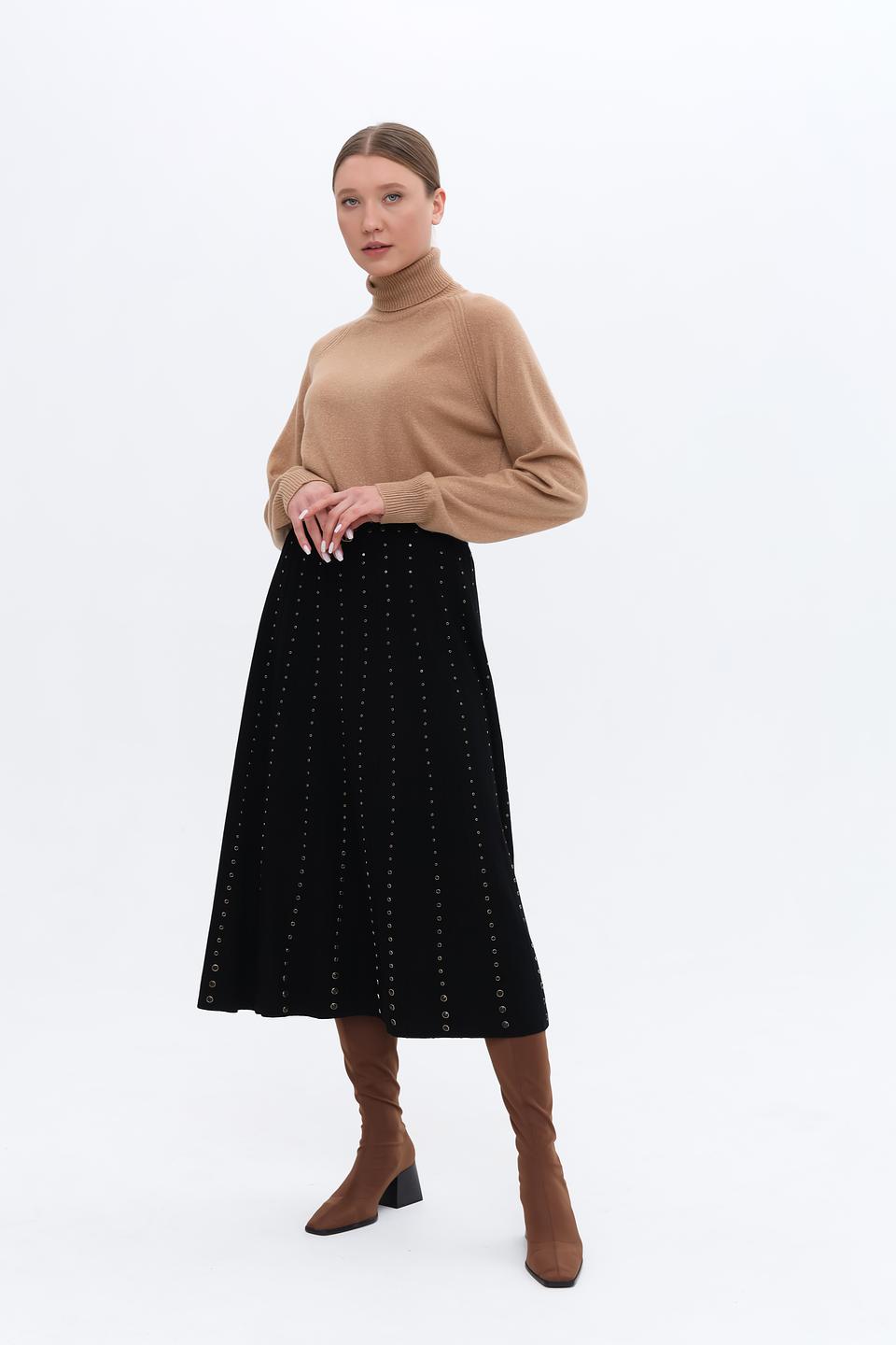 Джемпер Twin Set бежевый с горлом