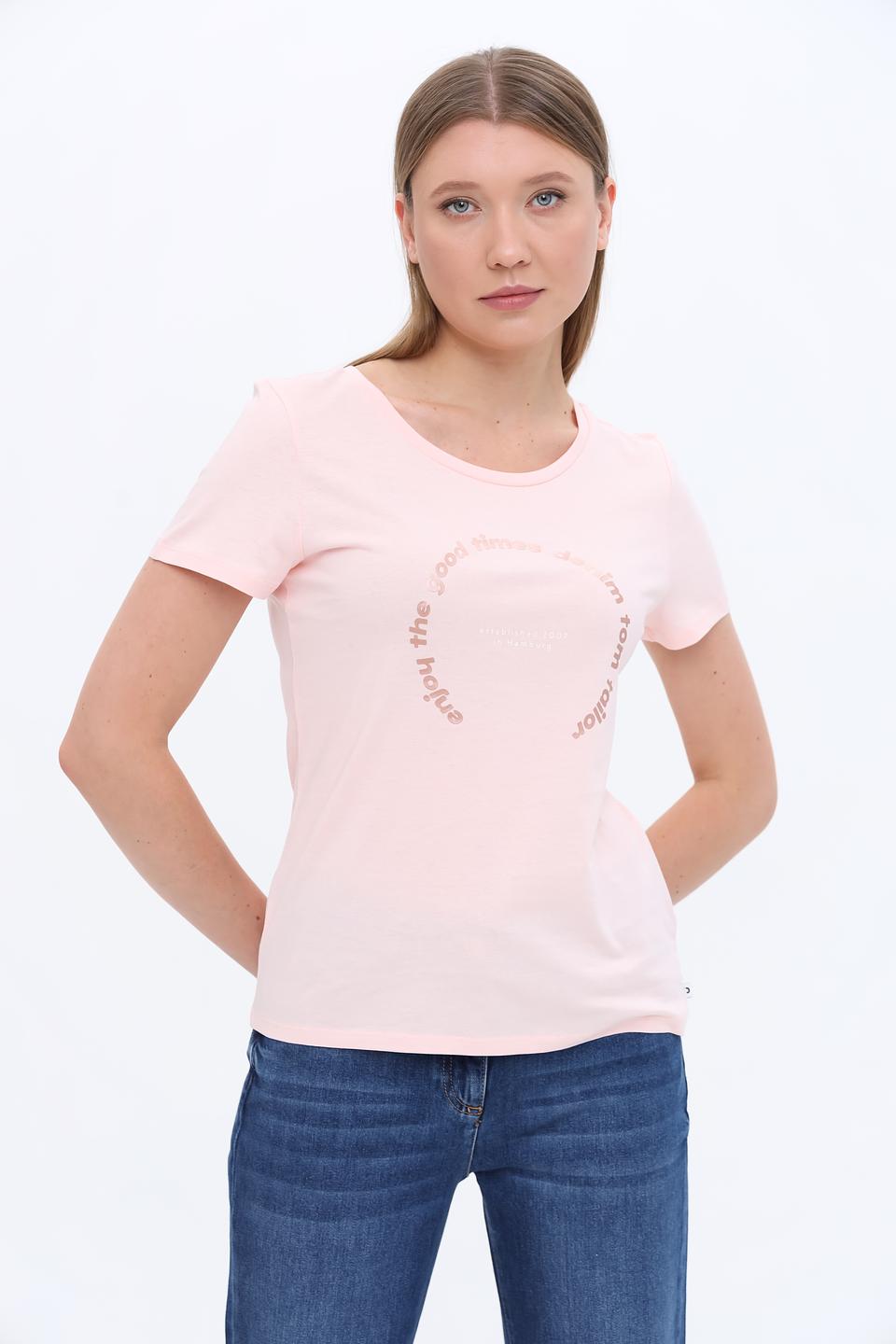 Футболка Tom Tailor denim розовый