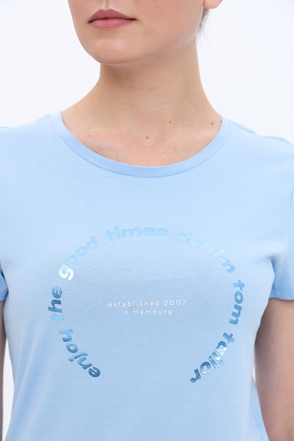 Футболка Tom Tailor denim голубая