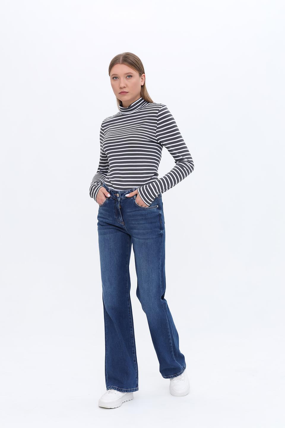 Джинсы Penny Black Grey широкие indigo