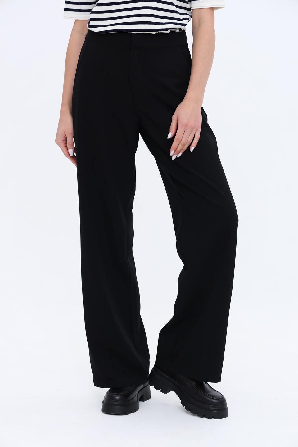 Брюки клёш Broadway чёрные