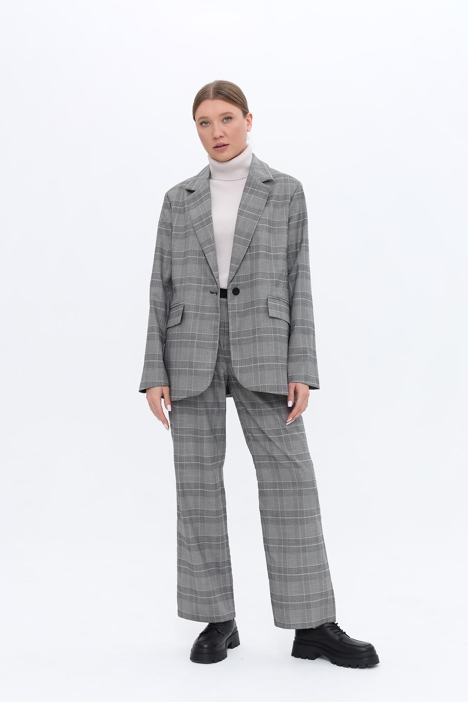 Брюки кл Broadway в клетку