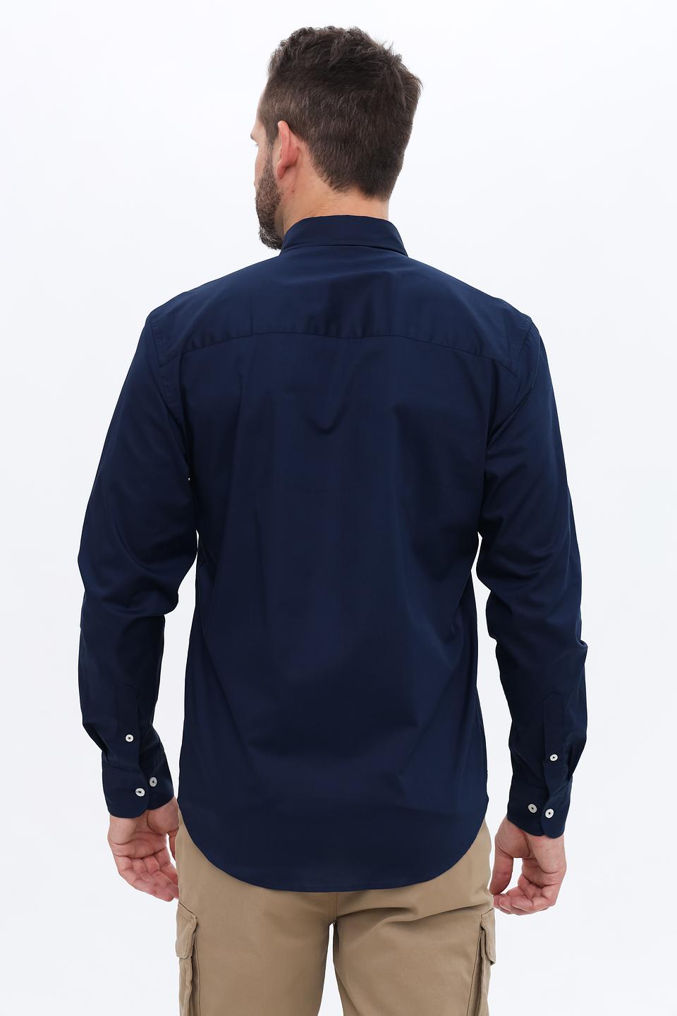 Рубашка North Sails синяя с длинным рукавом