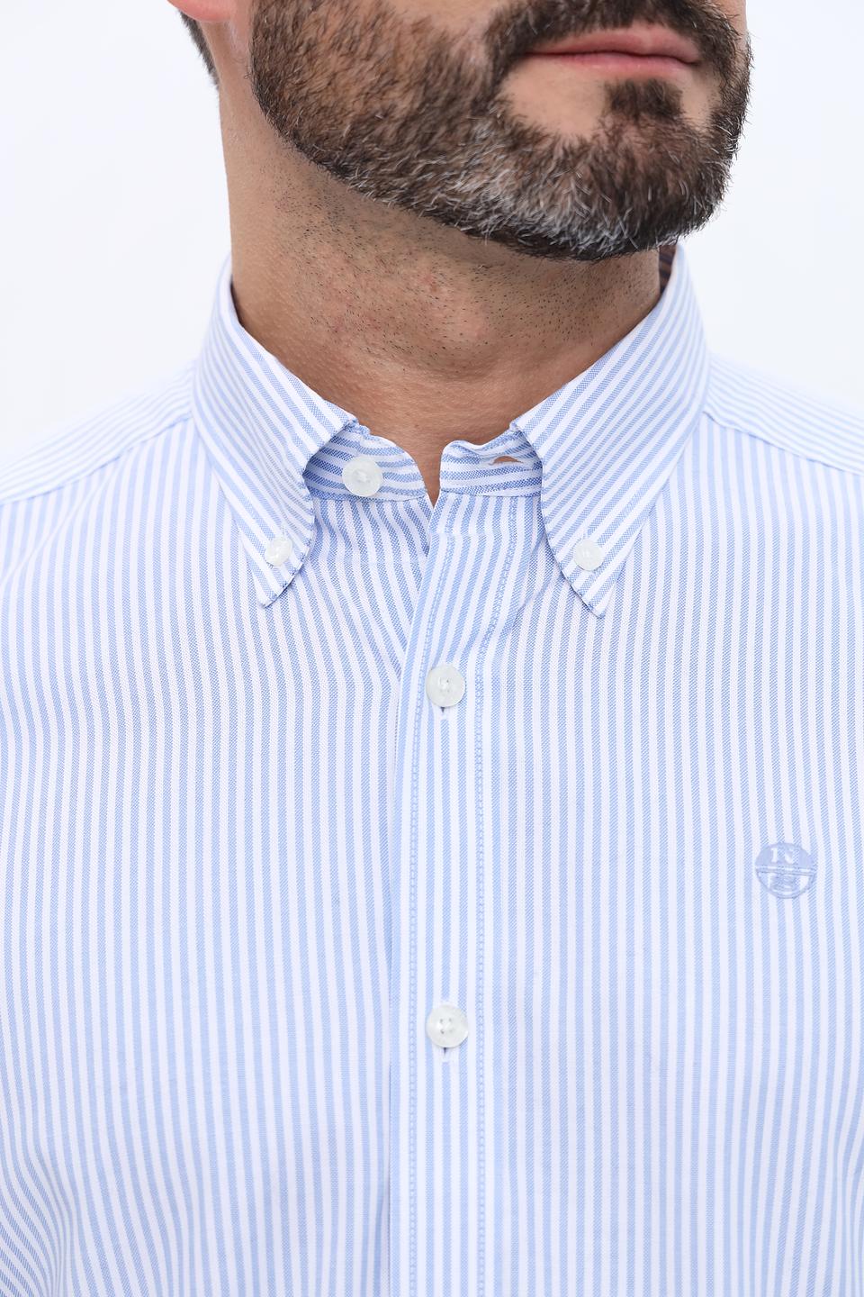 Рубашка North Sails в полоску голубую