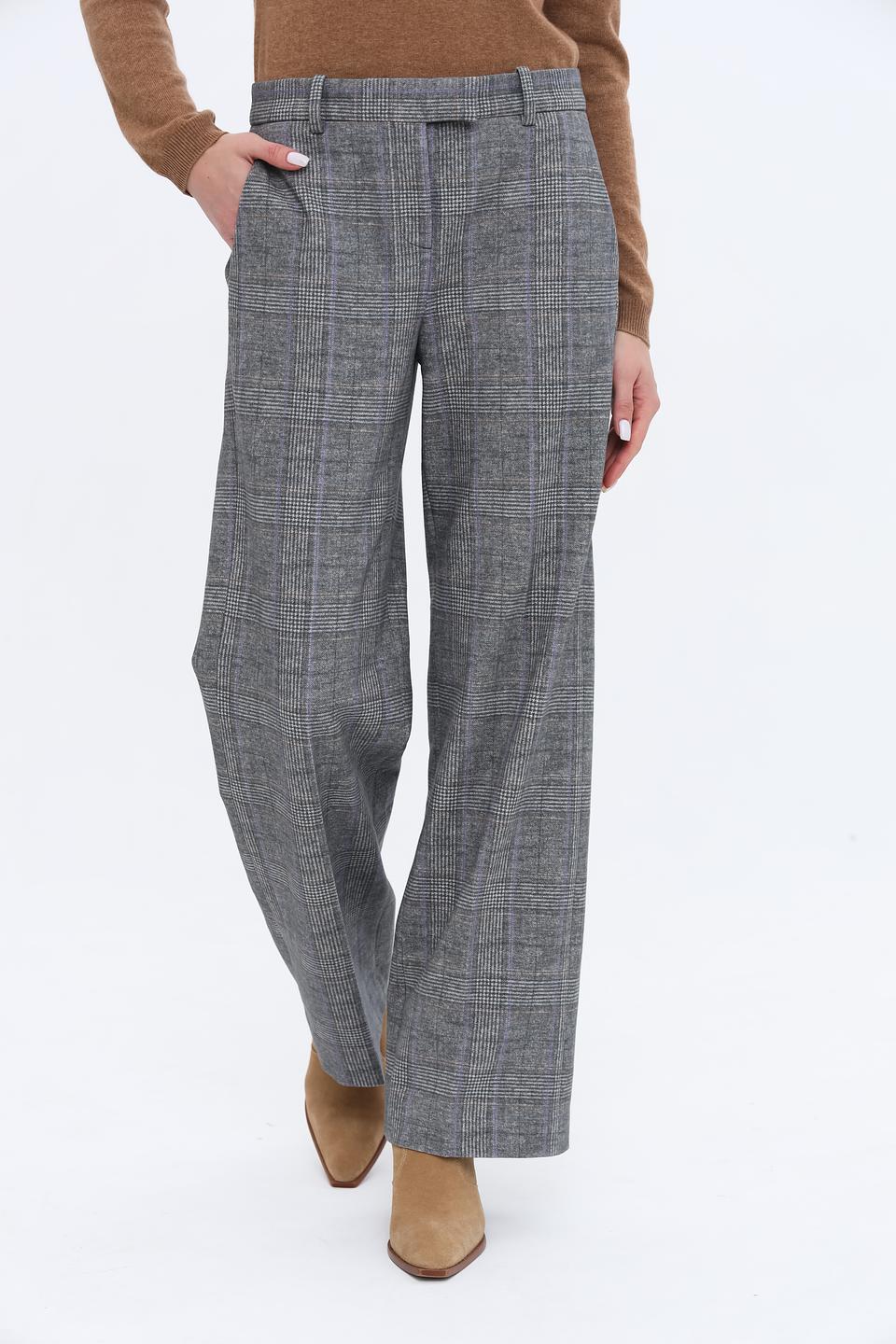 Брюки Circolo 1901 в клетку серые