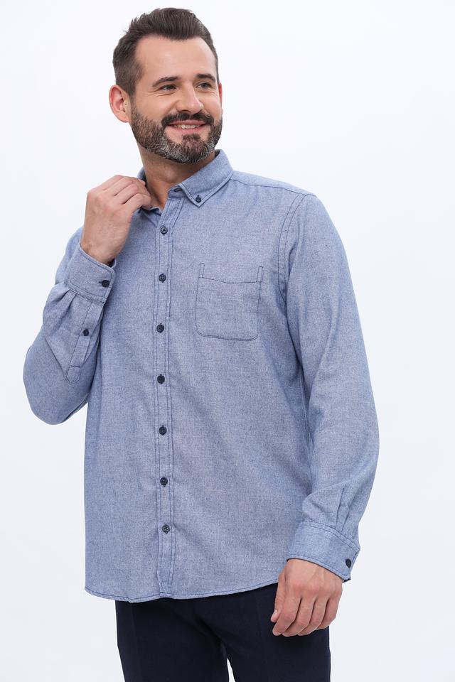 Рубашка Basefield мужская голубая