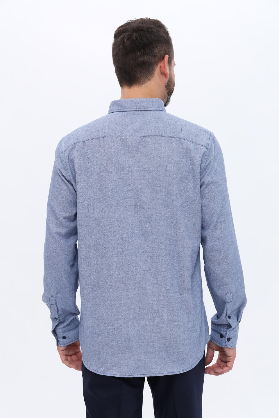 Рубашка Basefield мужская голубая