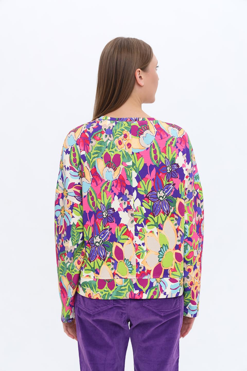 Пуловер Rich and Royal цветочный