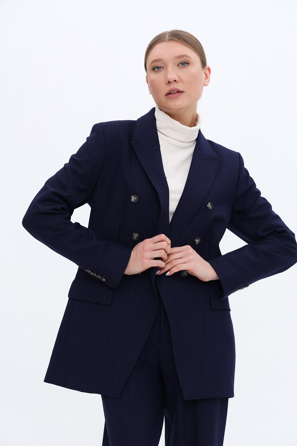 Жакет Rich and Royal приталенный синий