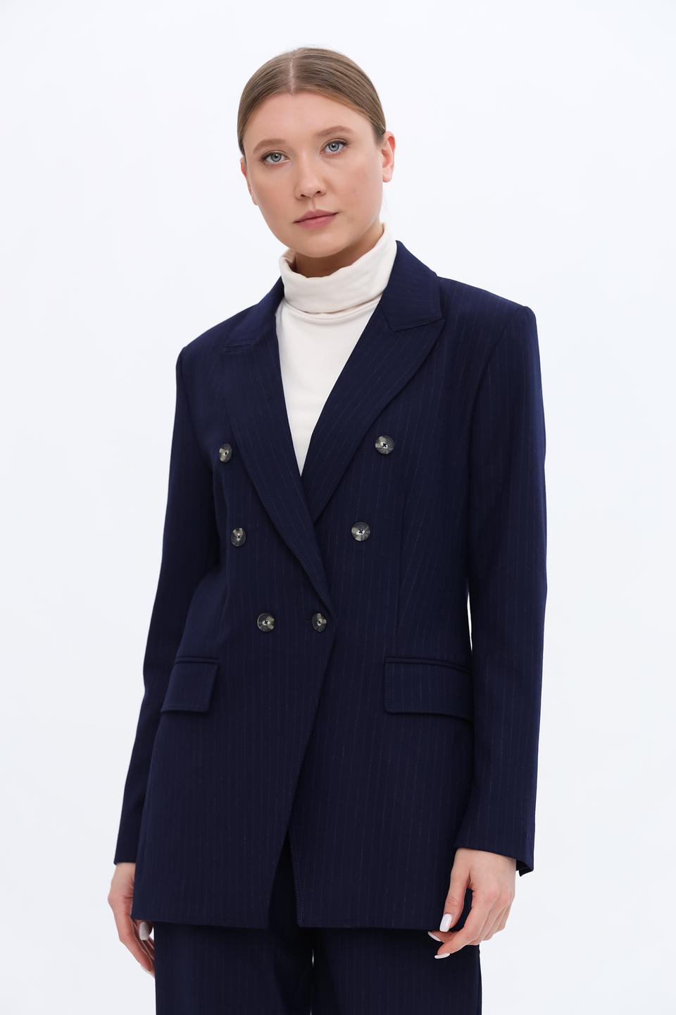 Жакет Rich and Royal приталенный синий