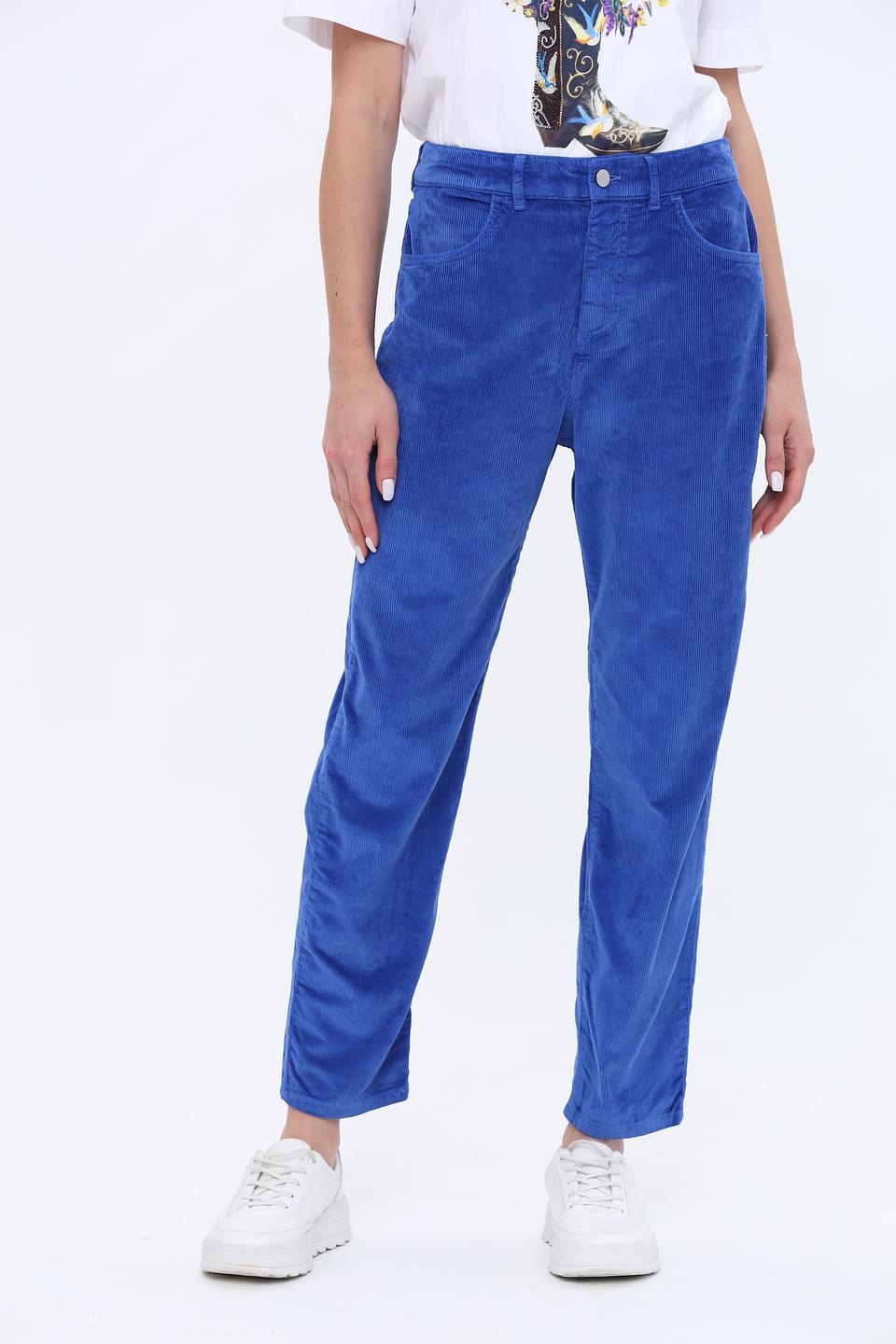 Брюки вельветовые Rich and Royal синие