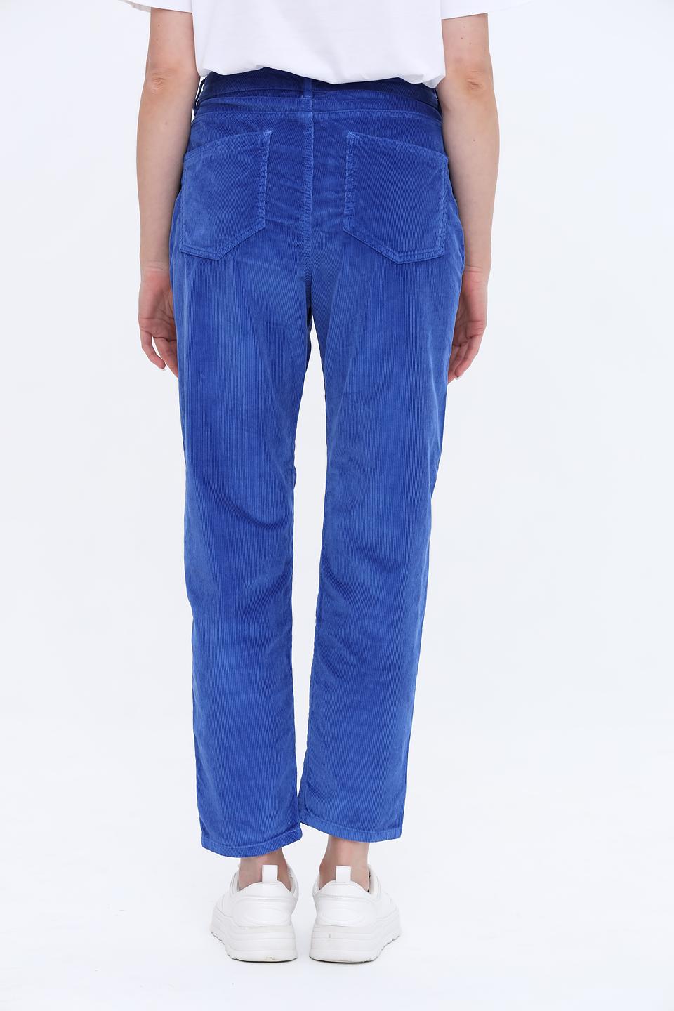 Брюки вельветовые Rich and Royal синие