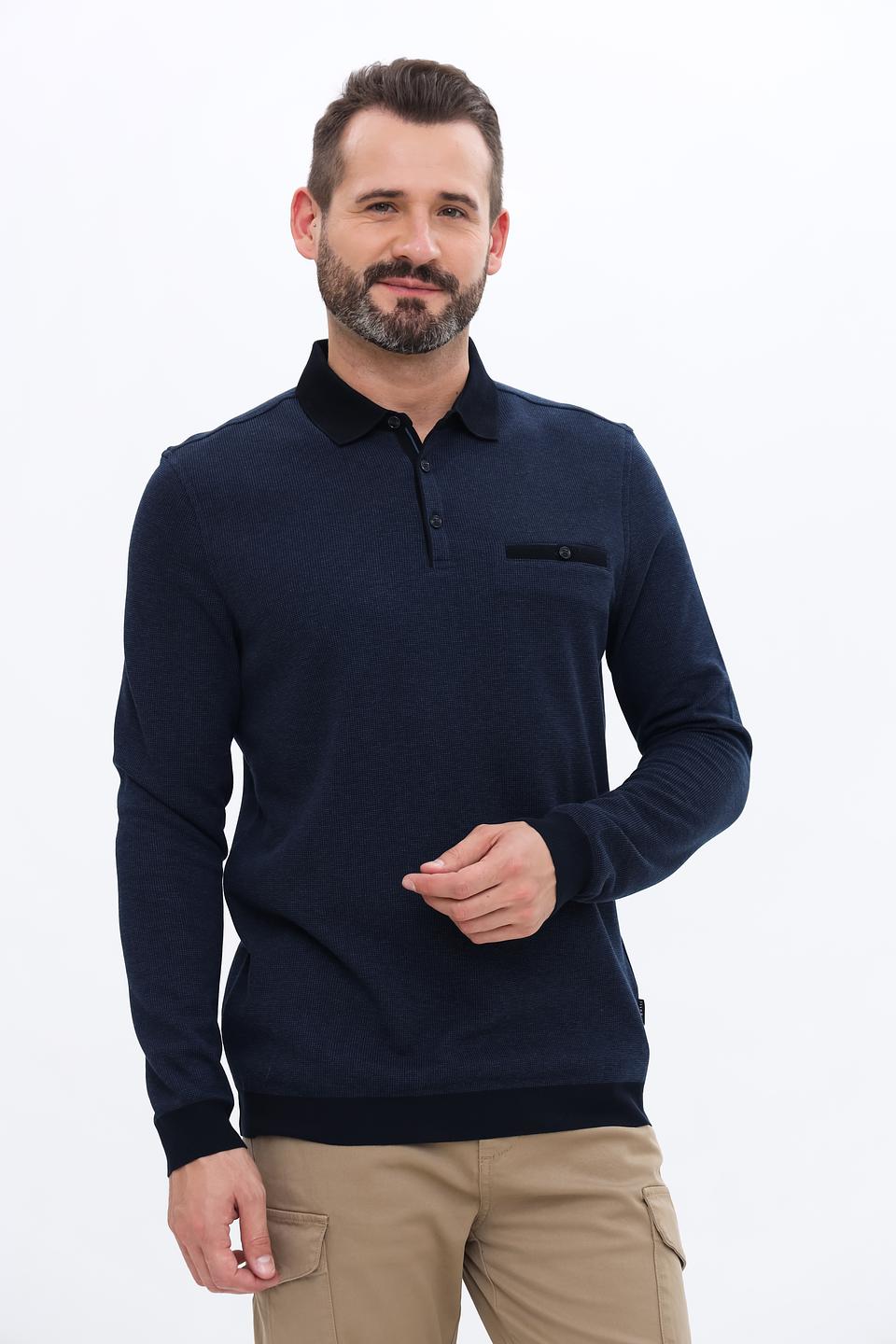 Поло Bugatti с длинным рукавом