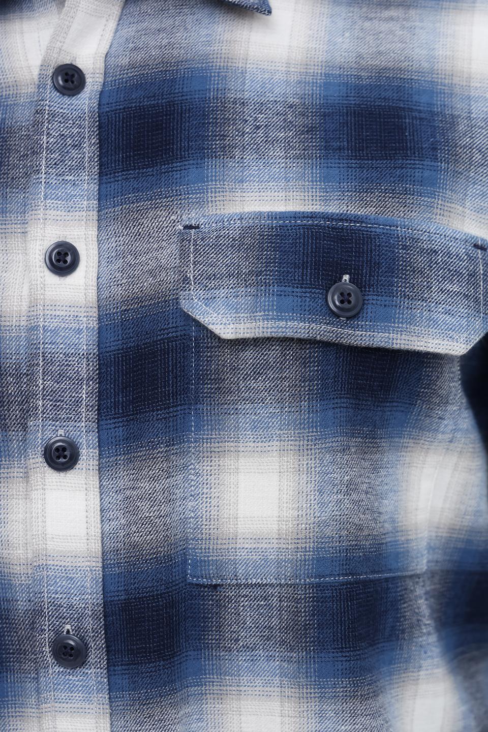 Рубашка Casa Moda в клетку синяя