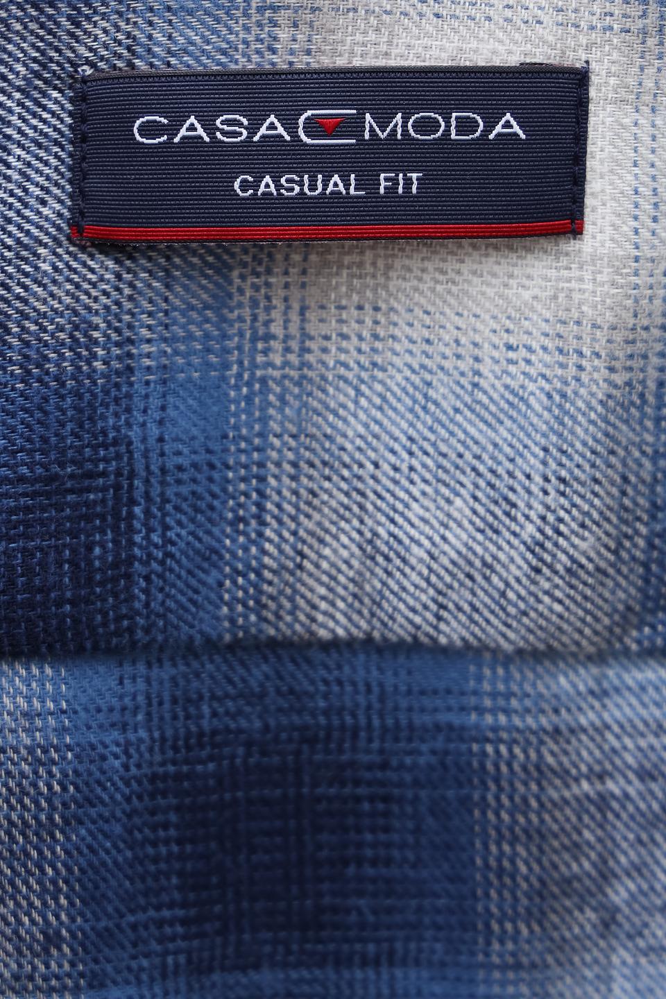 Рубашка Casa Moda в клетку синяя