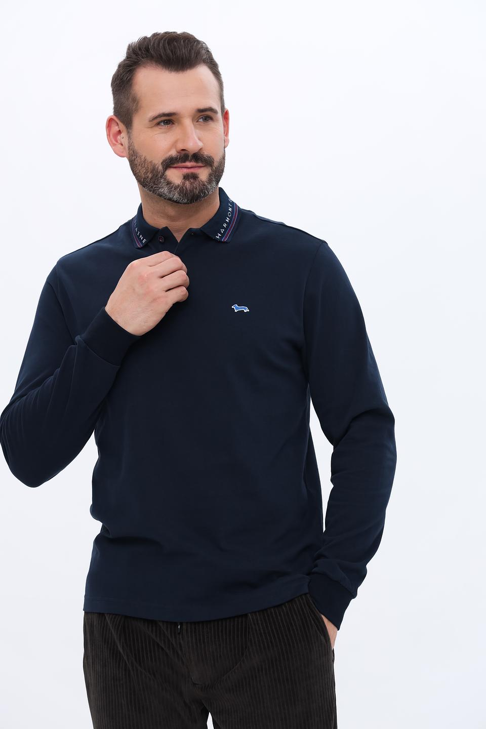 Поло-джемпер Harmont & Blaine синий