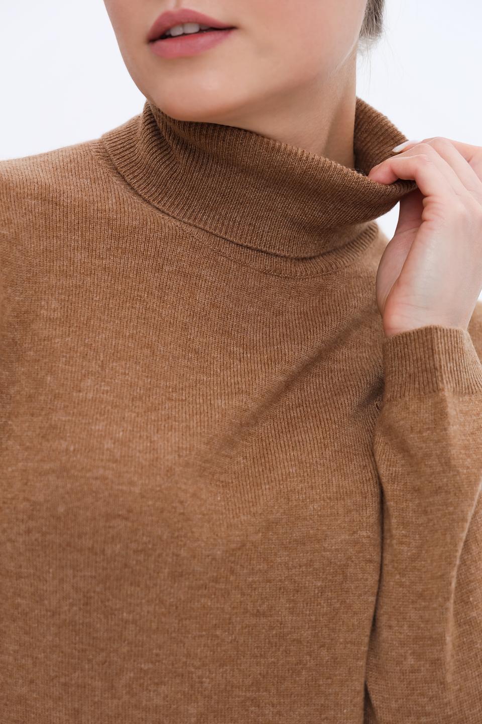 Водолазка Leo & Ugo кашемировая коричневая