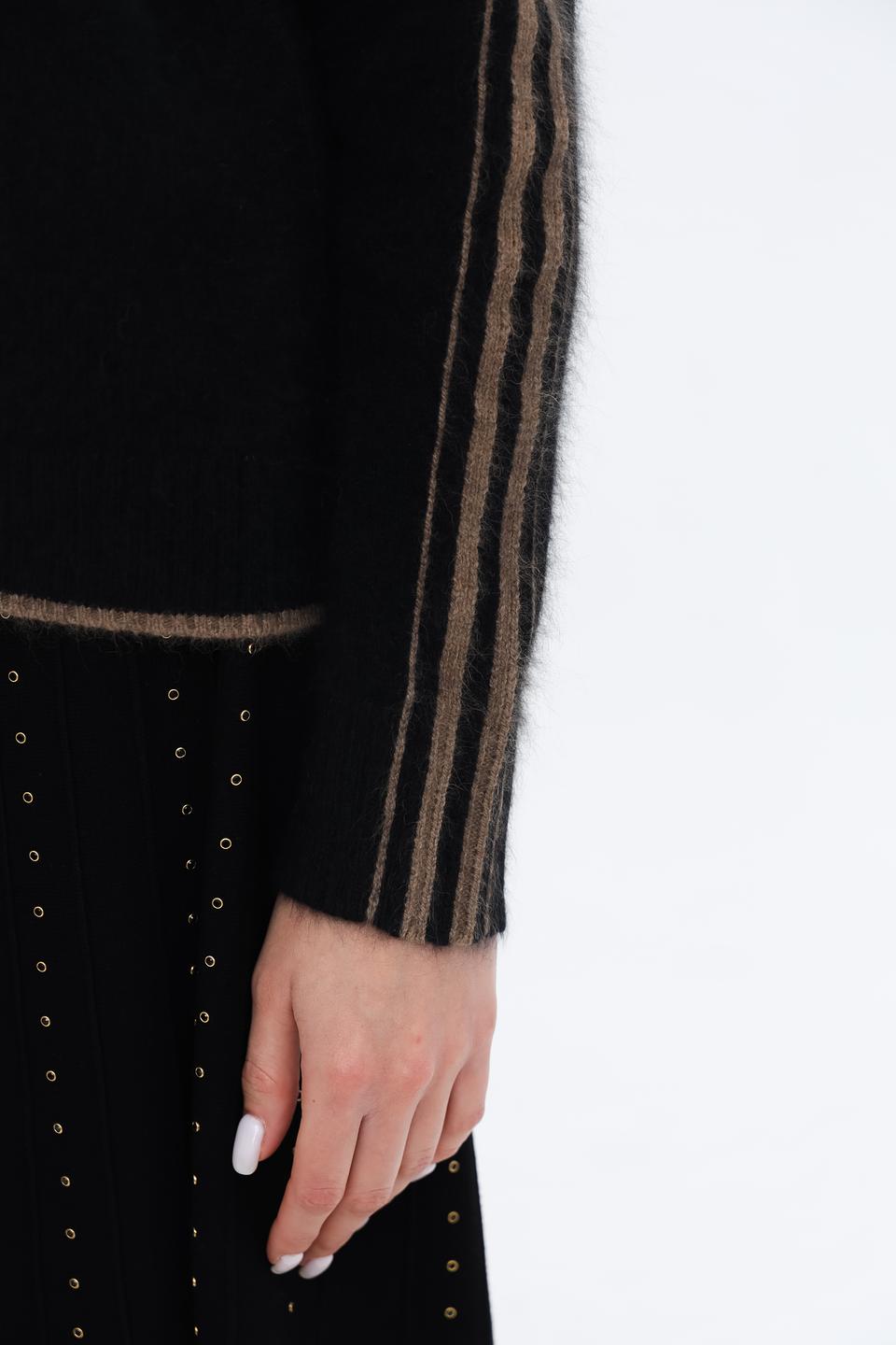 Джемпер Leo & Ugo с полоской чёрный