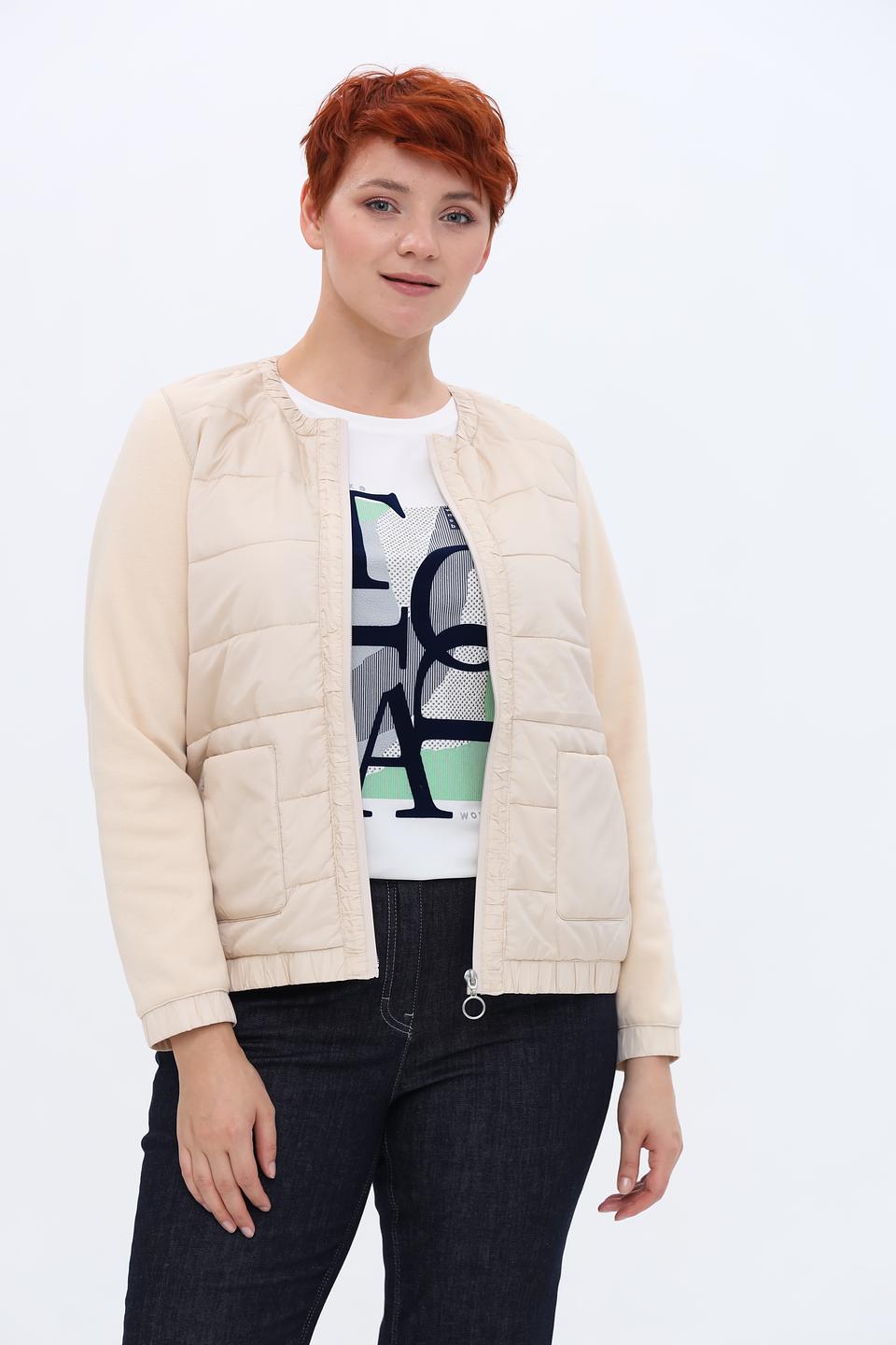 Жакет Olsen стеганый бежевый
