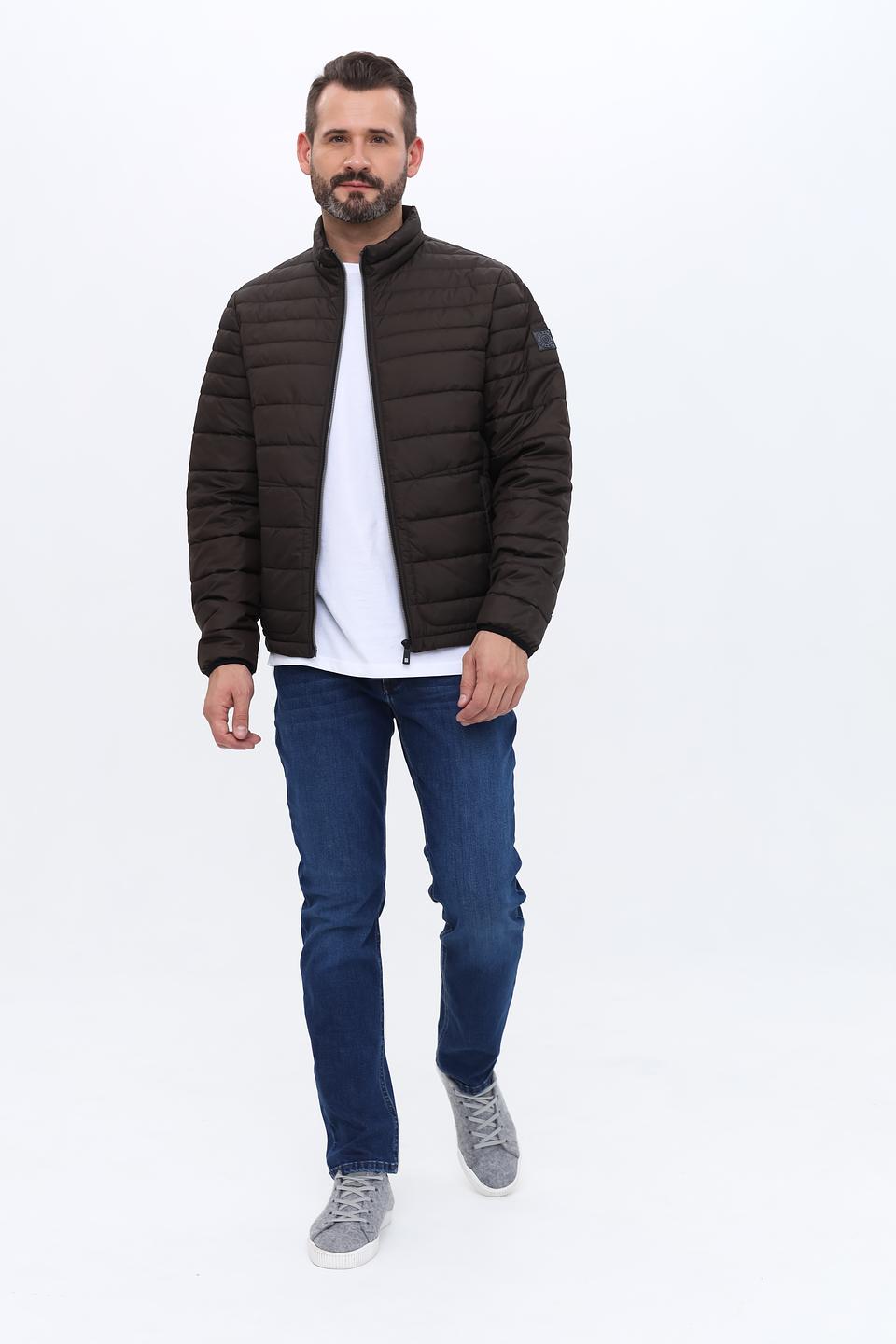 Куртка Bugatti стеганая коричневая