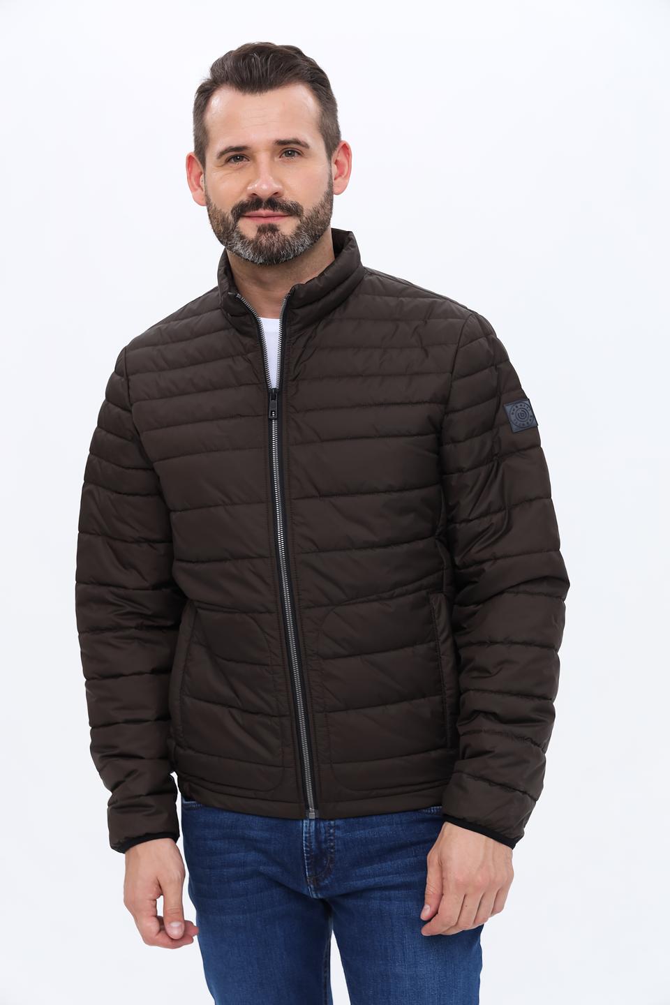 Куртка Bugatti стеганая коричневая