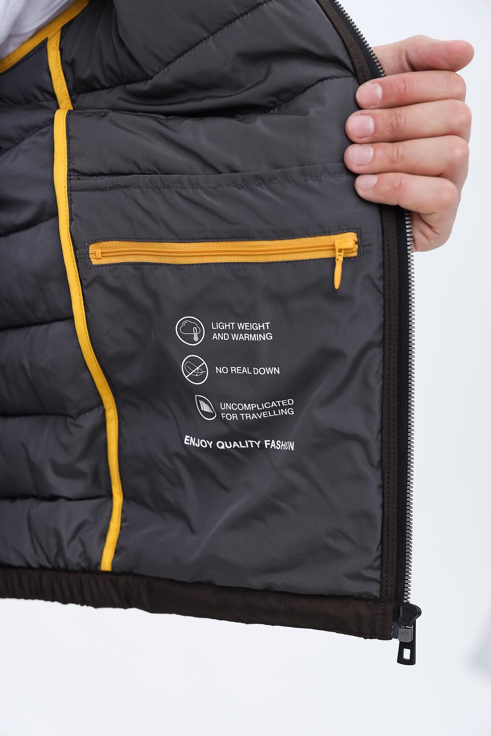 Куртка Bugatti стеганая коричневая