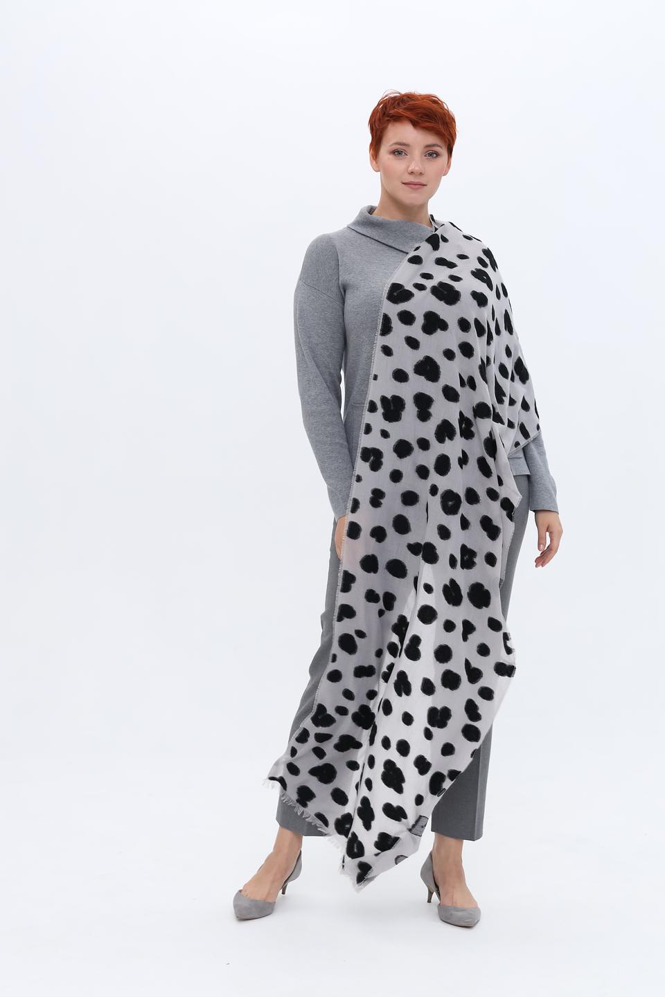 Шарф Fraas с леопардовым принтом