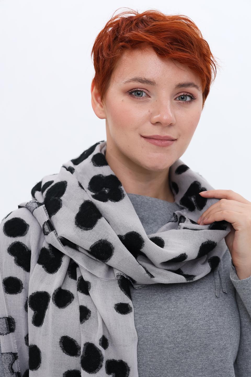 Шарф Fraas с леопардовым принтом