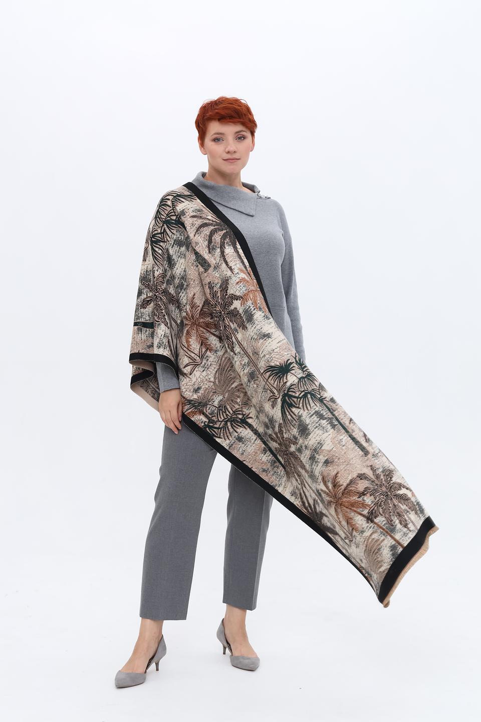 Шарф Pezzo с тропическим принтом