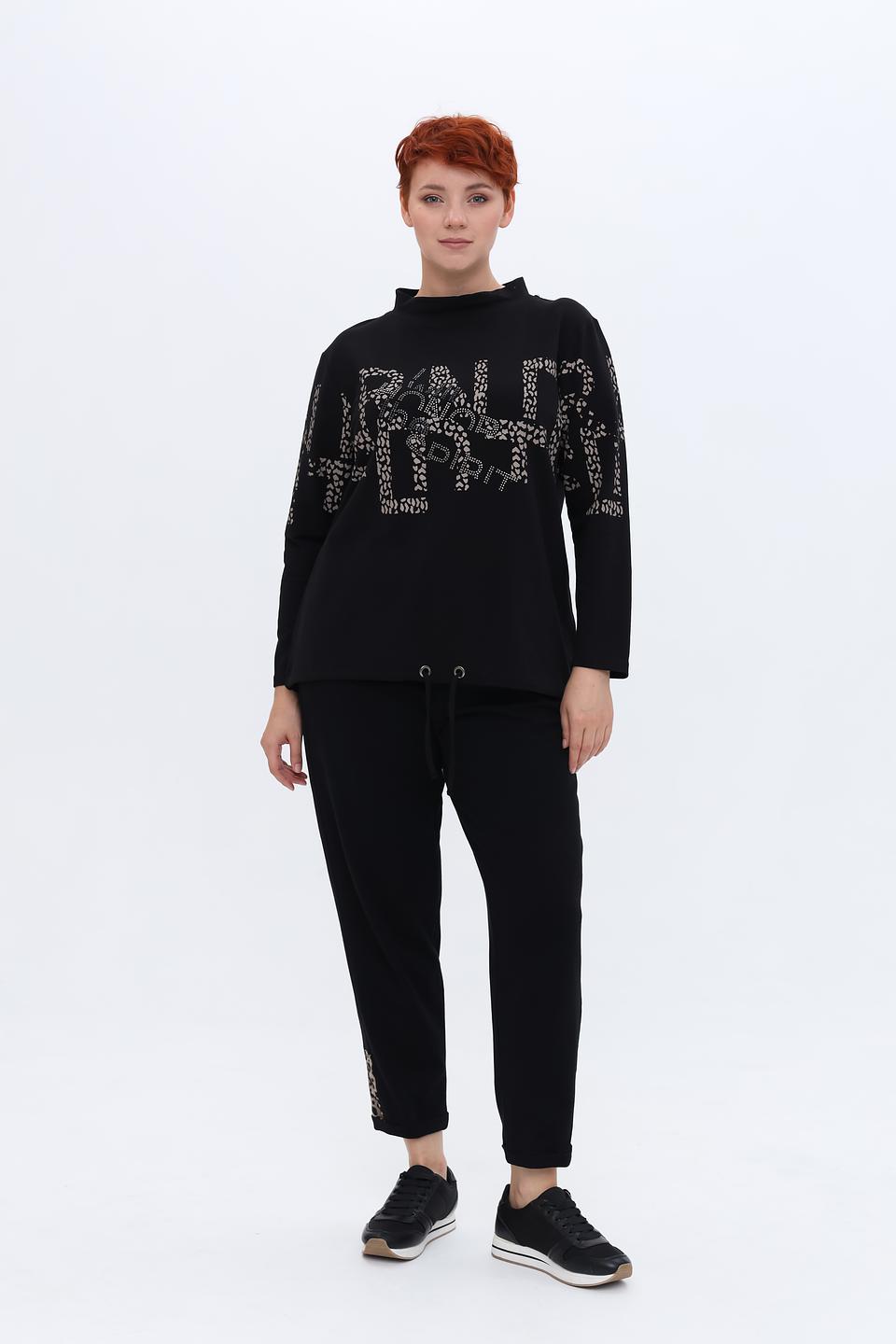 Пуловер Doris Streich с леопардовым принтом