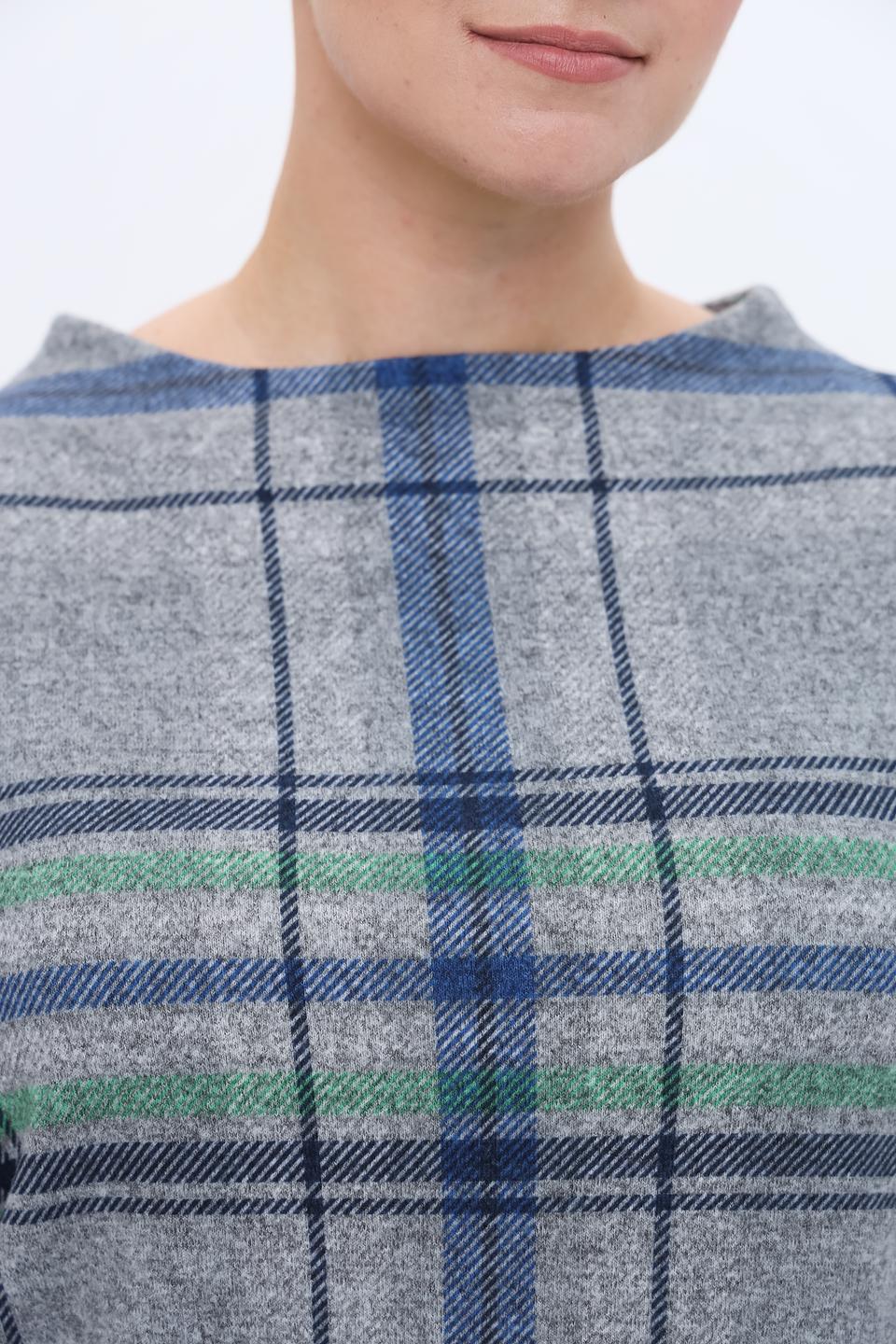 Пуловер Via Appia в клетку серый