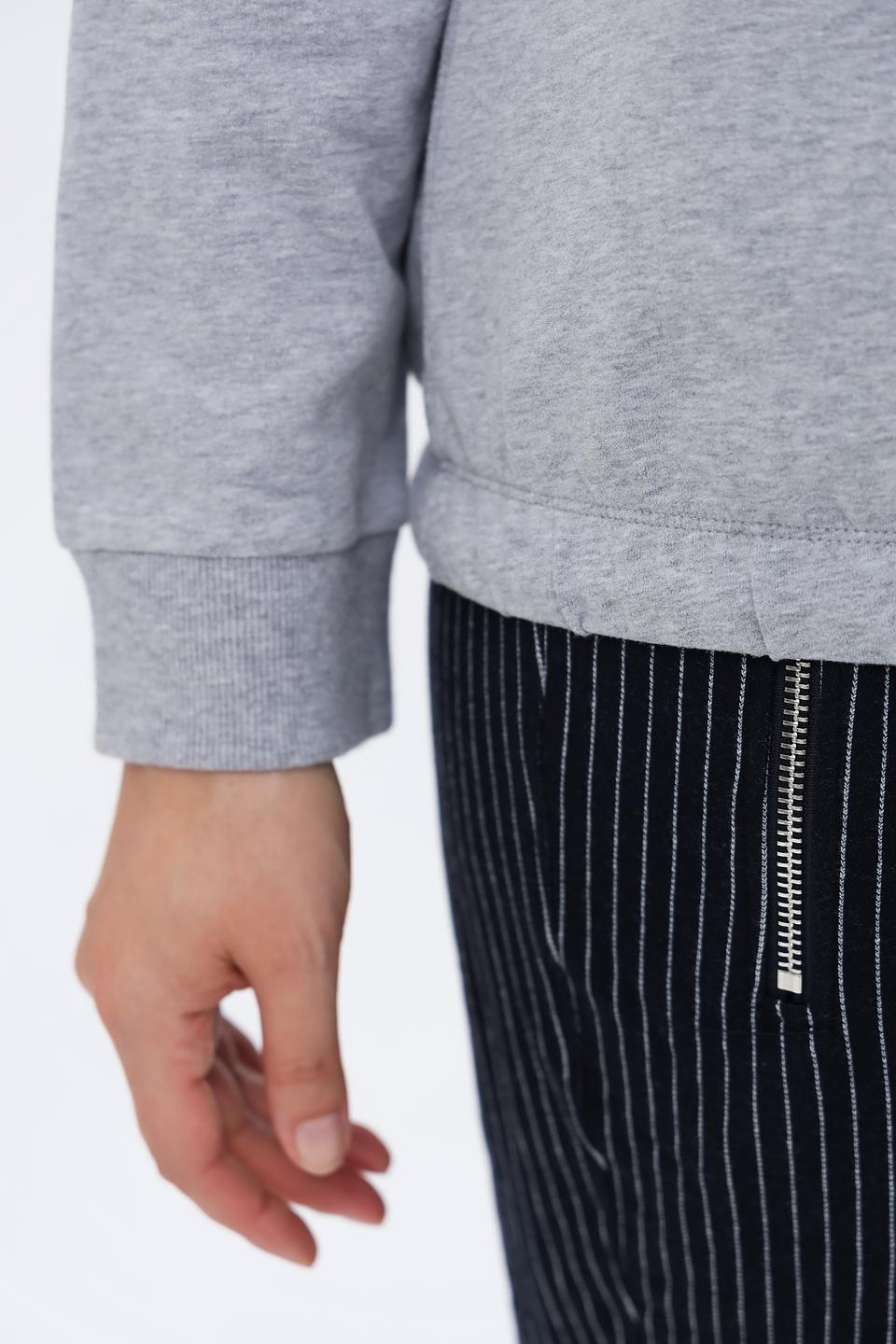 Пуловер Via Appia с принтом серый