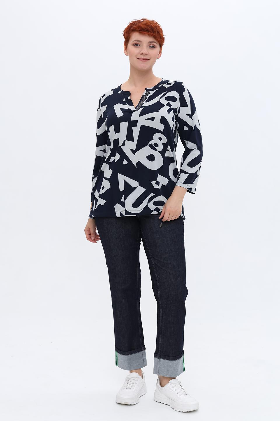 Блуза Via Appia с принтом DUE