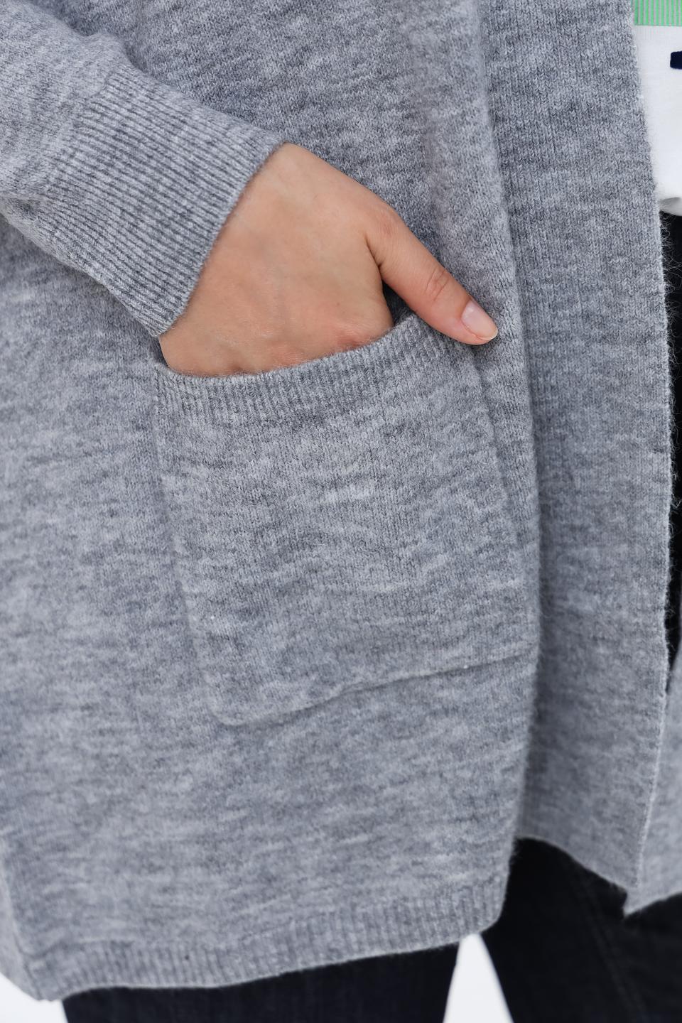 Кардиган Via Appia серый меланж