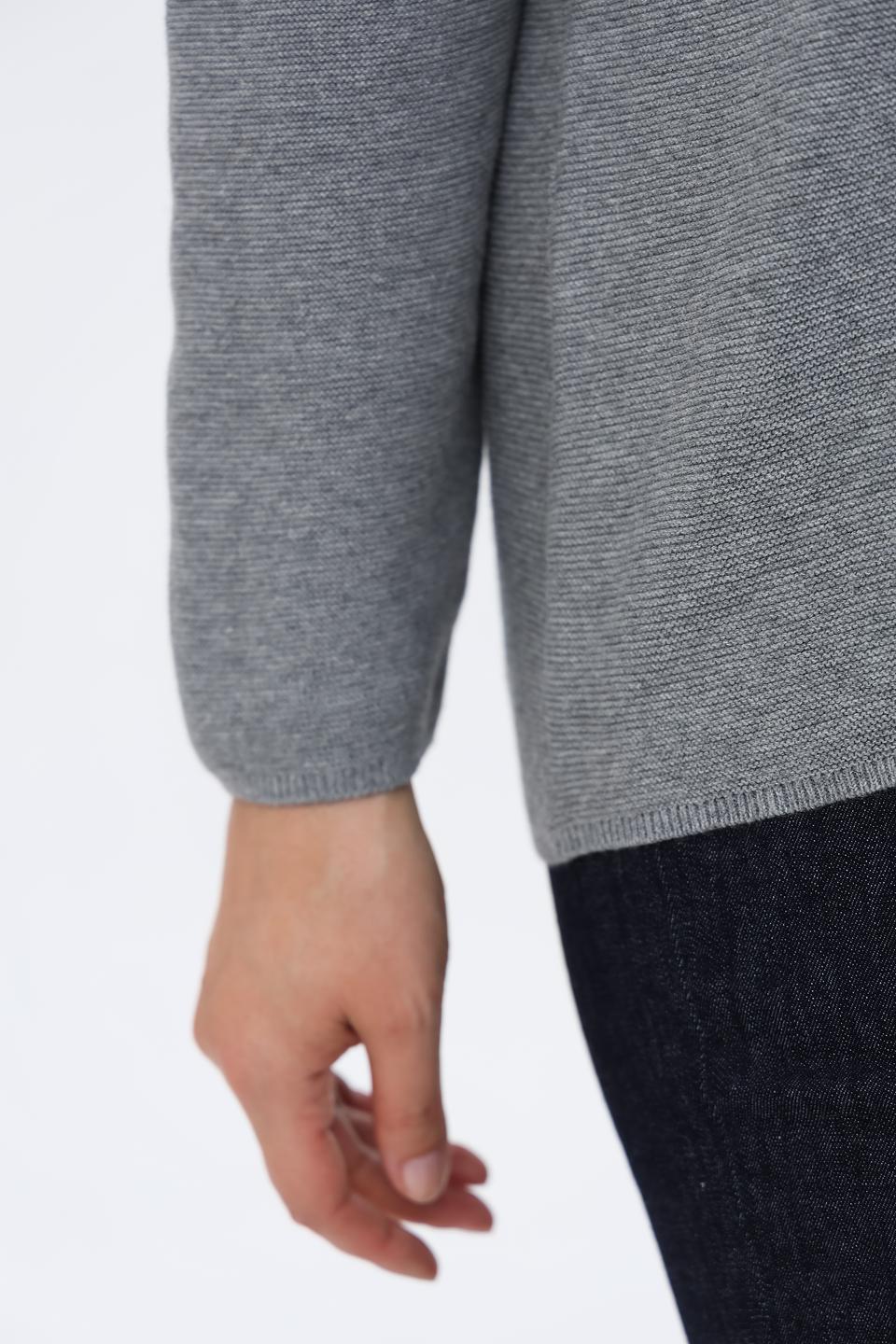 Пуловер Via Appia серый с капюшоном