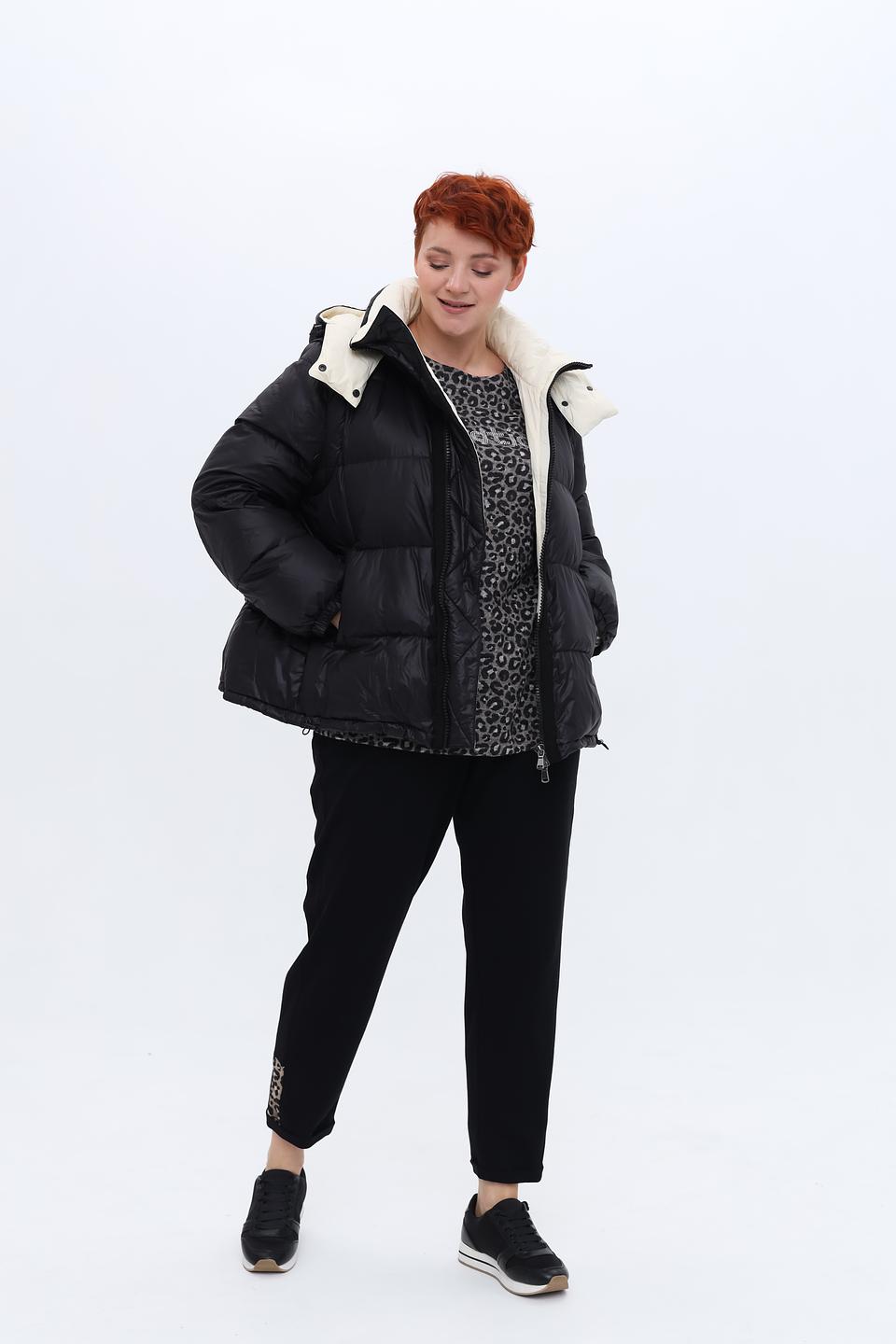 Куртка Luisa Cerano чёрная стеганая