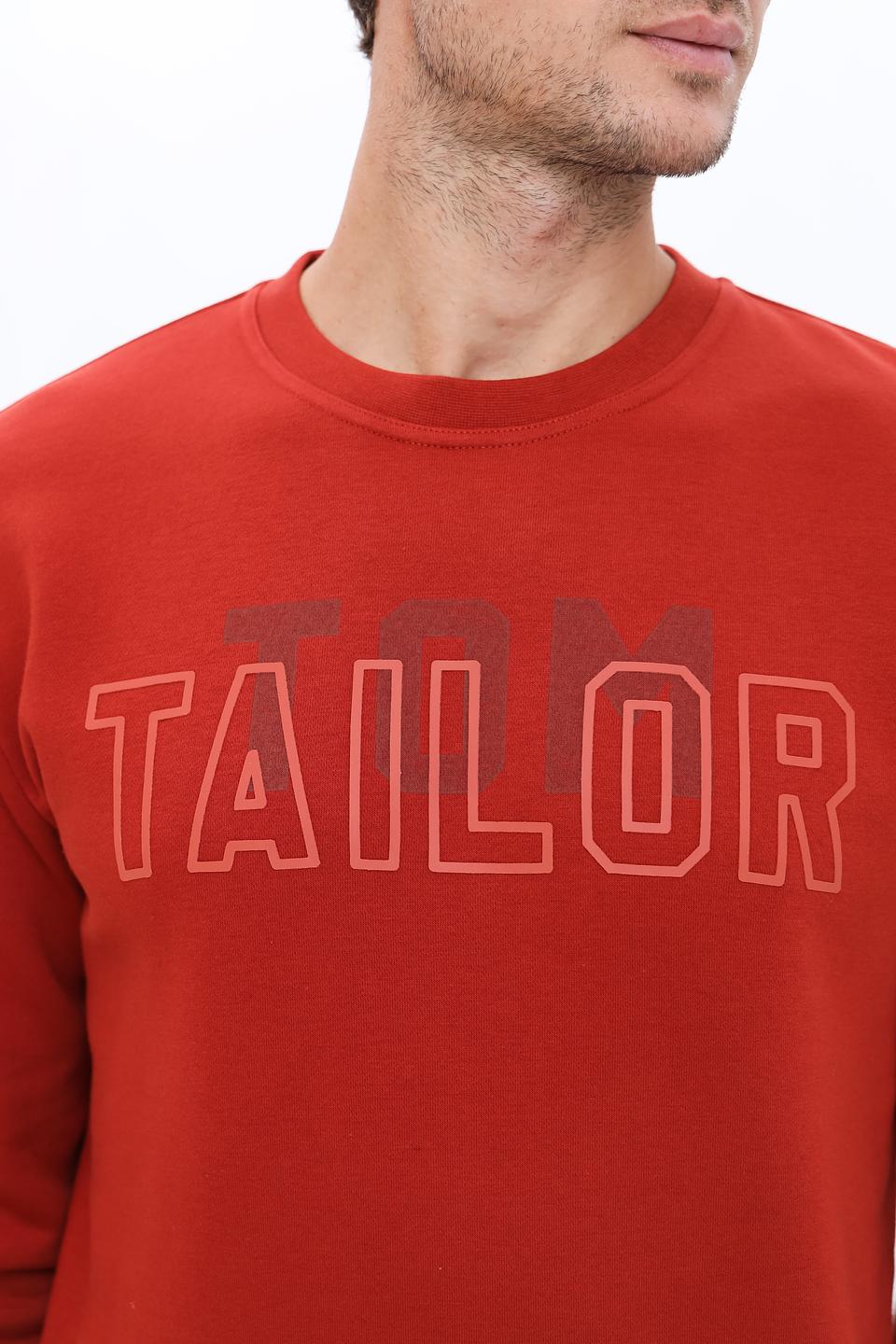 Толстовка Tom Tailor рыжая с логотипом