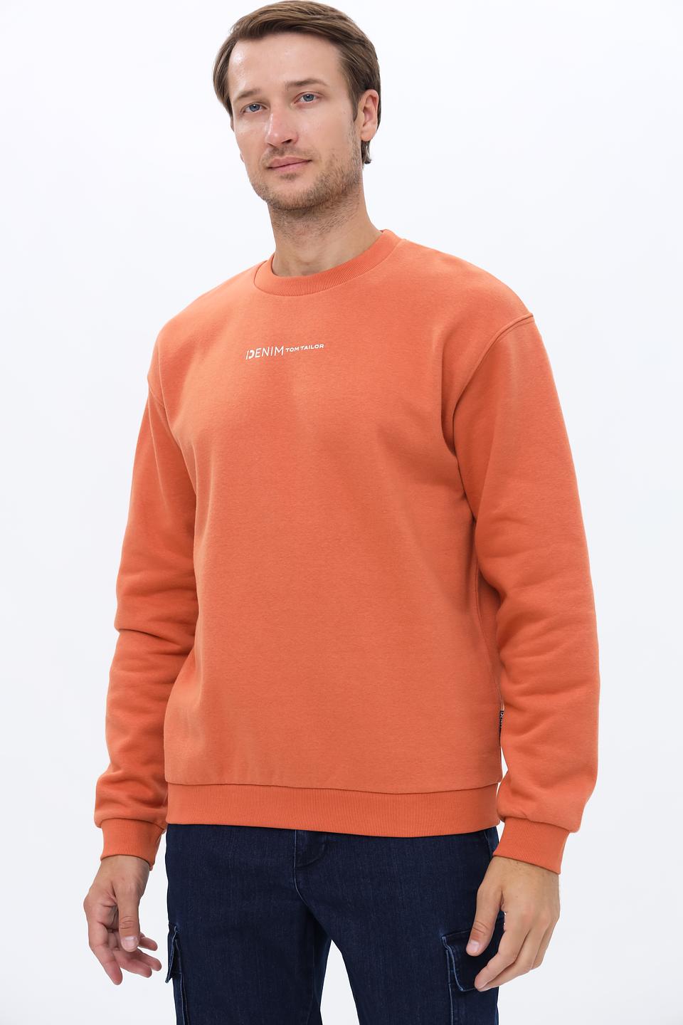 Толстовка Tom Tailor denim оранжевая