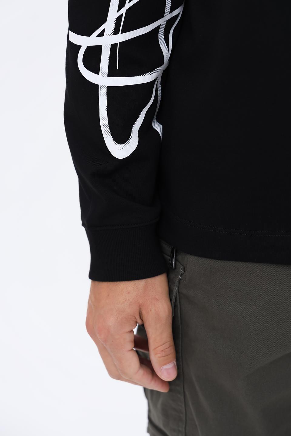 Футболка Hugo с принтом чёрная